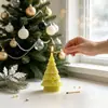 Yumeyin Novo Chapéu de Esquilo Árvore de Natal Molde de Silicone DIY Enfeite de Vela Perfumada de Natal Molde de Gesso