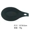 Descanso de Colher de Silicone para Pendurar para Cozinha Doméstica, Tapete Isolante Térmico para Colher, Armazenamento de Louças, Fácil de Limpar, Tapete de Silicone para Condimentos