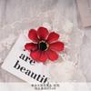 Cabeça de Girassol Solitário Flor Artificial Falsa Grampo de Cabelo DIY Guirlanda Atacado Decoração Casamento Retrô Corsage Adereços de Fotografia