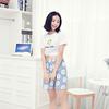 Calças de pijama de algodão e seda femininas, calças finas de verão de algodão artificial, desenho animado, tamanho grande, calças de algodão e seda soltas, calças grandes para casa