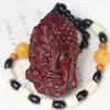 Palo de rosa Pixiu con forma de calabaza Talla de madera de maíz Tortuga de dinero Adorno de mano Artesanía de madera Decoración colgante