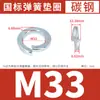 Arandelas de Resorte Galvanizadas Directamente del Fabricante, Arandelas Elásticas de Resorte, Estándares Nacionales y Japoneses, Arandelas de Resorte de Alta Resistencia M2M2.5M3M4-M36