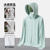 Ropa de Protección Solar de Seda de Hielo Original para Mujer Upf50+ Visera Removible Sensación Fresca Anti-Uv Ropa de Protección Solar para Ciclismo al Aire Libre para Hombre