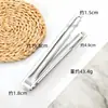 Pinzas para Hielo de Acero Inoxidable 304 al por Mayor, Uso en Hotel y Hogar, Pinzas Engrosadas Dentadas para Cubo de Hielo, Horneado, Comida Cocida, Barbacoa, Pinzas para Toallas