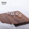 S925 Sterling Prata Brinco Duplo Cruz 2022 Novo Nicho Design Sense Fork Brincos Simples de Vento Frio