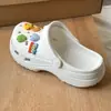 Zuecos de Dibujos Animados de Monstruo Pequeño para Mujer, Pantuflas Planas de Eva de Punta Cerrada, Zapatos de Playa para Exteriores, Sandalias Cómodas de Suela Fina para Verano