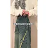 Jeans Rectos de Pierna Ancha Estilo Retro Americano con Cremallera Lateral Talla Grande para Mujer Verano con Pegatina de Mariposa Holgados de Moda