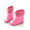 Sapatos de Chuva Infantis de Algodão com Forro de Fleece Sapatos Aquecidos Espessos com Forro de Fleece Sapatos Aquáticos Infantis Botas de Chuva Capa para Sapatos Aquáticos Infantis Masculinos e Femininos