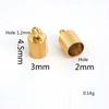 Acero Inoxidable Textura Cubeta Cadena Hebilla Cuerda Hebilla Cuerda de Cuero Hebilla de Conexión DIY Chapado al Vacío Accesorios de Joyería Hechos a Mano Chapado 18K