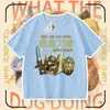 2026 Minha Faca e Escudo Roupa para Cachorro Camiseta de Algodão Puro Manga Curta Shiba Inu Emoticon Abstrato Engraçado Pacote Top para Crianças e Adolescentes
