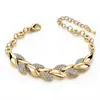 Pulseras de Moda con Hojas de Venta Caliente Transfronteriza Adecuadas para Novias, Joyería de Boda, Pulseras de Cristal Personalizadas de Nicho para Mujeres al por Mayor