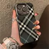 Capa de Celular Plaid Clássico para iPhone 16 Pro 16E/15 Capa Laser 14 Apple 12 Anti-Queda 11Xsmax