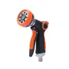 Suministros del Fabricante Pistola de Agua para Ducha Recubierta de Goma Multiusos, Boquilla de Riego para Jardinería, Aspersor, Pistola de Agua para Lavado de Autos de 8 Funciones