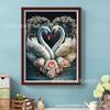 Fabricante Pintura al Óleo Pegatinas Transfronterizas 2024 Cisne Pintura Diamante 5D Lleno de Diamantes Nuevo Simple Moderno Sala de Estar Mesita de Noche Amor