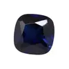 Piedra Suelta de Corindón Azul Gruesa en Forma Cuadrada, Zafiro Cuadrado, Cabujón de Corindón Azul, Piedra Preciosa Sintética para Accesorios de Joyería al por Mayor