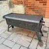 Parrilla Grande Qiqihar Engrosada y Ampliada Parrilla de Carbón para Barbacoa Parrilla de Barbacoa del Noreste Parrilla de Barbacoa Hecha a Mano Qiqihar