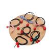 Lazo de Cinta Dulce y Lindo para Niña Cuentas Rojas Cereza Cuerda para el Cabello Banda Elástica de Goma Banda para el Cabello Set de Cuero Accesorios para el Cabello