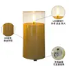 Vela Electrónica LED Recargable por USB con Control Remoto, Vaso Transparente Acrílico, Accesorio de Decoración para el Hogar en Fiestas, Luz de Ambiente