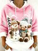 Novo moletom de flanela feminino para o dia a dia com um design fofo de cachorrinho, confortável e casual, perfeito para o outono e inverno