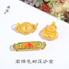 Acessórios DIY de Ouro de Areia Vietnamita de Longa Duração Bolsa Maitreya Buddha Bagua Ano do Zodíaco Lótus Pulseira de Mão Pulseira de Buda com Contas