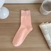 Calcetines calcetines de confinamiento para mujer verano delgados transpirables calcetines hasta media pantorrilla color sólido deportivos desodorantes absorbentes de sudor calcetines de rizo de algodón peinado