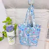 Bolsa de hervidor de dos piezas conveniente japonesa bolsa de té de leche de dibujos animados bolsa de paraguas linda plegable bolsa de almacenamiento para taza de café bolso