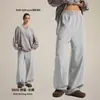 Pantalones y Sudaderas de Moda para Hombre, Nuevo Estilo Otoño/Verano, Pantalones Rectos para Hombre con Lavado de Copos de Nieve, Bordes Desgastados y Pantalones Largos con Parches