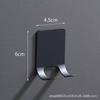 Ganchos de Acero Inoxidable para Cocina y Baño, Estante de Almacenamiento Montado en la Pared Sin Perforación, Ganchos Adhesivos de Pared, Estante de Almacenamiento de Metal para el Hogar