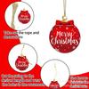 Colgante de madera con forma de bola navideña creativa transfronteriza, ideal para decorar el árbol de Navidad, fiestas en el hogar y mucho más.