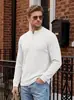 Sudadera pesada para hombre de estilo europeo y americano, de sitio web independiente, con patrón jacquard texturizado, camisa Henley casual suelta talla europea TK