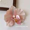 Original Nuevo Pinza para el Cabello de Flor de Phalaenopsis Simulada Flequillo Lateral Accesorios para el Cabello Fotografía de Ambiente Vacaciones en la Costa Cabeza