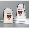 Bolsa de urso fosco EVA com cordão para roupas, sapatos de viagem, armazenamento, à prova d'água, à prova de poeira, saco plástico com cordão, atacado