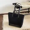 Bolso de Viaje de Gran Capacidad de Alto Valor, Sencillo y Elegante, Estilo Coreano de Moda, Bolso Tote Casual Artístico, Bolso de Mano y Bolso de Hombro para Estudiante