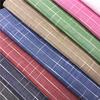 En stock algodón de bambú 60 algodón peinado bambú primavera y verano camisa tela para ropa hilo de algodón tela de cuadros teñida en hilo