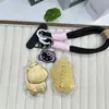 Novo Modelo Ouro Puro 999 Ouro Capivara Desenho Lulu Corrente de Celular Pingente Chaveiro Charme de Bolsa Acessórios Femininos