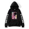 Transeunte transfronteiriço Super 100 cartoon periférico impresso camisola outono e inverno casual masculino e feminino moletom de manga comprida com capuz