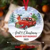 Transfronteiriça Nova Pássaro Vermelho Acrílico Comemorativo Pendente de Enfeite de Natal Decoração Pendente Redonda Decoração de Casa Pendente