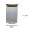 Frasco Sellado Triangular para Almacenamiento en Cocina de Granos y Frutas Secas, Hecho de Vidrio de Alto Borosilicato con Tapa de Bambú para Almacenar Granos de Té y Café