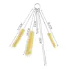 Escova de Limpeza Pequena com Bico para Bules, Copos Térmicos, Conjuntos de Chá e Canudos; Escova Longa e Fina para Limpar Frestas Pequenas em Potes de Óleo e Lavar Copos