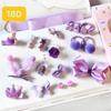 Acessórios de Cabelo de Princesa Celebridade da Internet Infantil Conjunto de 18 Peças Presilhas de Cabelo Enfeites de Cabelo Caixa Macia para Bebê Elásticos de Cabelo Conjunto de Caixa de Presente Flores