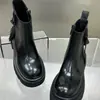 Botines Chelsea para Mujer Estilo Coreano Suela Gruesa 2026 Tendencia Otoño Nueva Llegada Botas de Moda Versátiles Estilo Británico