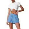Shorts Soltos Esportivos de Verão Conjunto de Roupa de Tênis Feminino Camiseta de Manga Curta Respirável de Secagem Rápida Conjunto de Corrida ao Ar Livre e Fitness