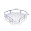 Estante de Almacenamiento de Cocina Trípode de Tres Capas de Aluminio Espacial Sin Perforación Estante de Baño Estante para Inodoro Montado en la Pared