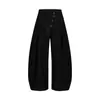 Calça larga plissada tridimensional estilo retrô americano para homens e mulheres, calça casual com toque de alta qualidade, solta e com bom caimento, calça comprida