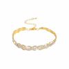 Tendencia de moda transfronteriza Super Brillante tobillera de diamantes completos diseño de nicho femenino cadena de tobillo de playa Joyería para el tobillo Venta al por mayor