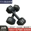 Dumbbells Hexagonais Pintados de Ferro Fundido para Exercício de Agachamento Masculino em Academia Comercial Transfronteiriça Dumbbells para Fitness em Casa