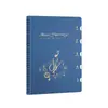 Carpeta de partituras de color vintage con páginas no reflectantes, libro de almacenamiento para partituras de piano, carpeta de archivo A4, partituras personalizables