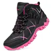 Sapatos de Montanhismo Masculinos Impermeáveis Antiderrapantes Resistentes ao Desgaste Outono e Inverno Sapatos para Esportes ao Ar Livre Sapatos de Escalada e Caminhada com Pelúcia Tamanho Grande Par Inverno