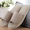 Pantuflas de Tela, Suela Suave para Interiores, Ligeras y Transpirables, Pantuflas de Lino para Todas las Estaciones para Parejas, Hombres y Mujeres, Viajes, Uso en Casa y para Recibir Invitados