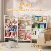 Estantería de Juguetes para Niños Amazon 3 Niveles Blanca Habitación Infantil Sala de Estar Cuarto de Niños Guardería Fácil de Organizar